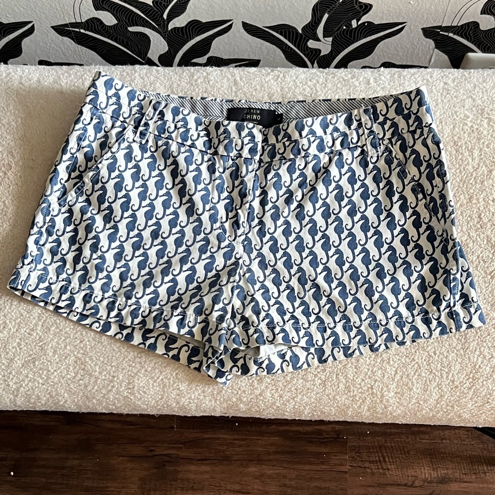 J. Crew seahorse print shorts